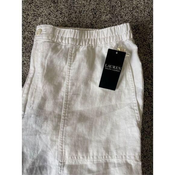 Lauren Ralph Lauren White Linen Pants - Picture 2 of 6